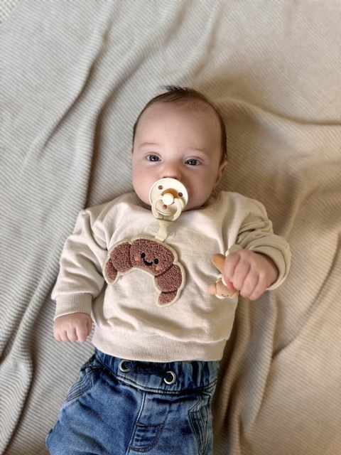 Chewies and More Croissant Pacifier Cloth - Croissant