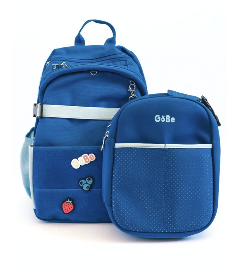 GoBe Backpack and Insulated Lunch Bag Set - Blue