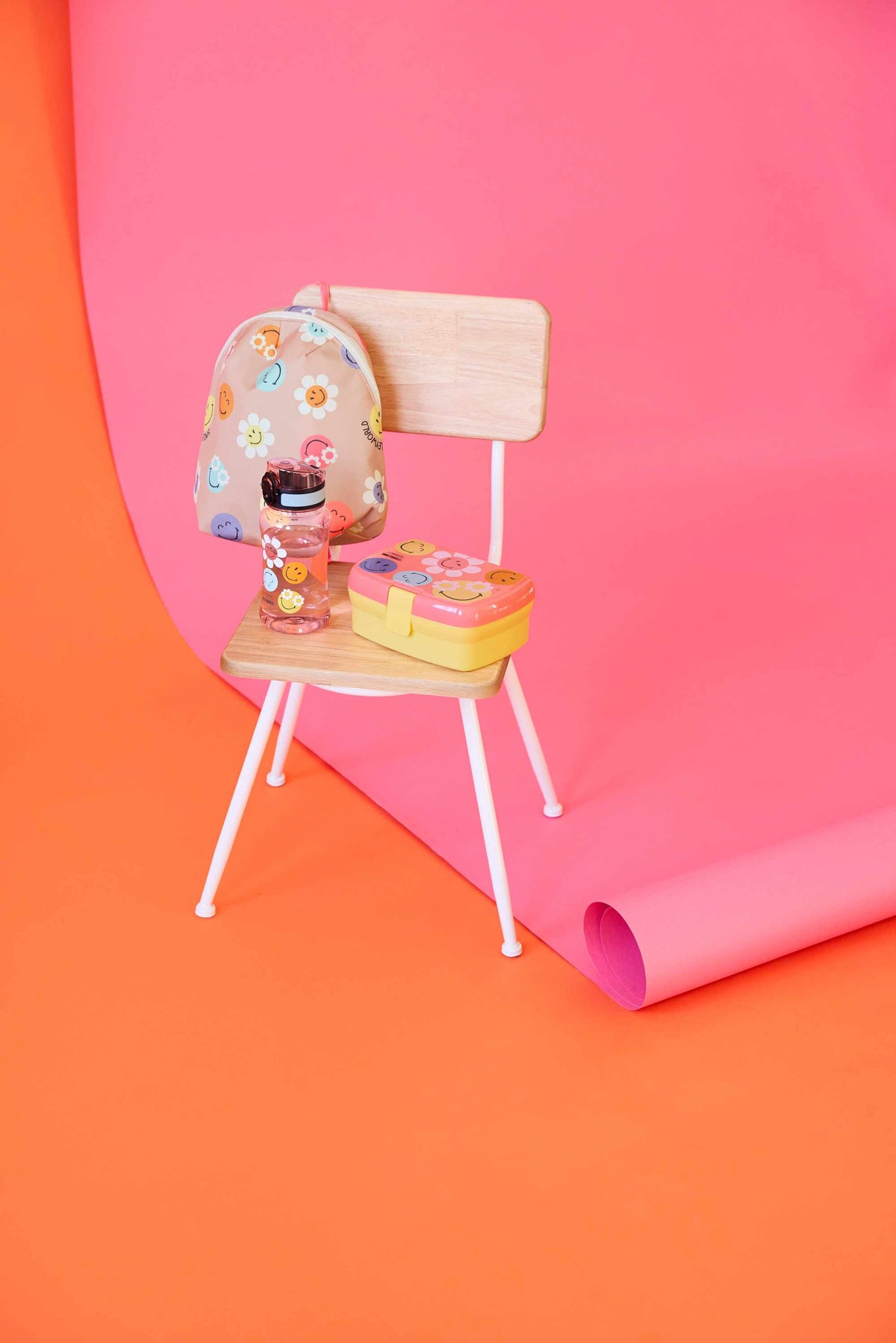 Lassig Drinking Bottle - SmileyWorld® - Dusty rose