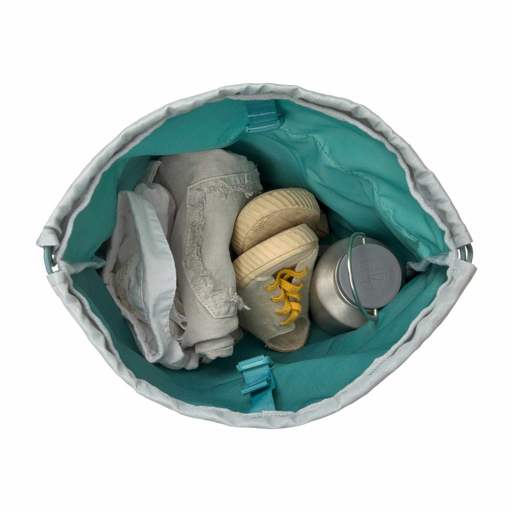 Lassig School String Bag Bold - Aqua Blue