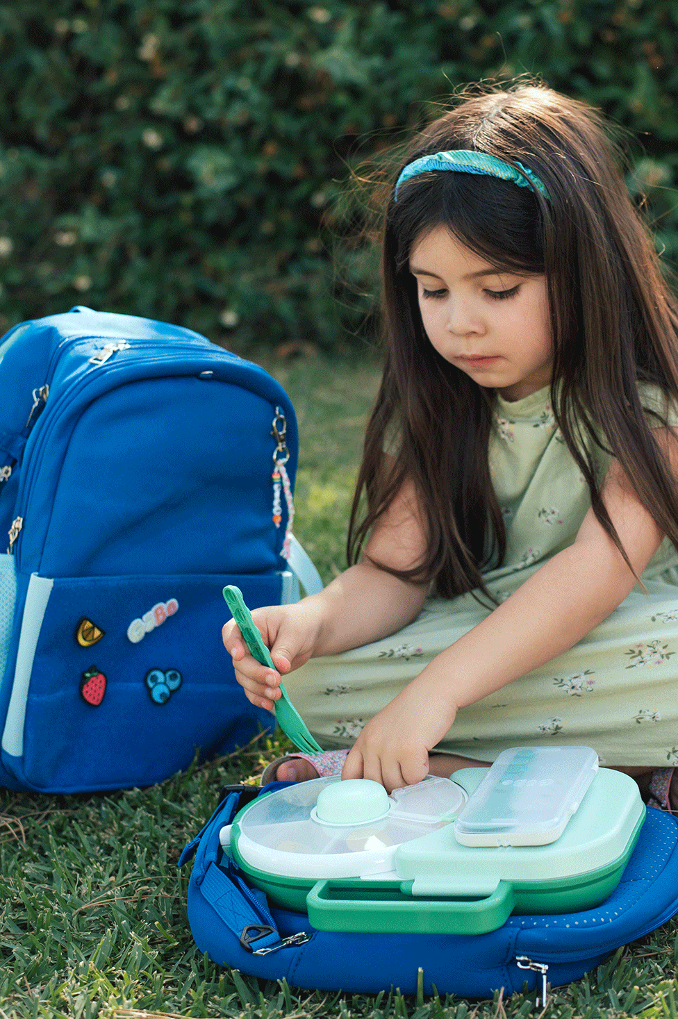 GoBe Backpack and Insulated Lunch Bag Set - Blue