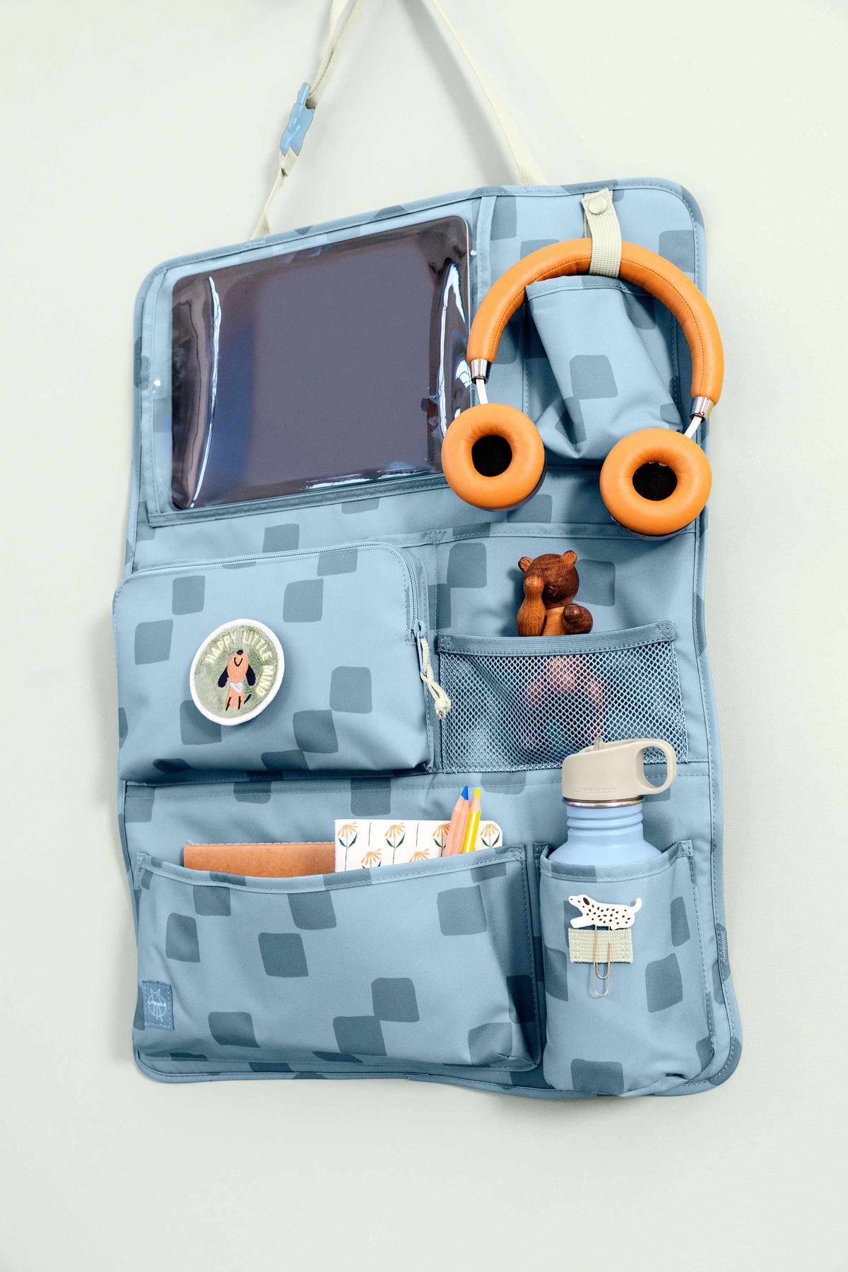 Lassig Car Wrap-to-Go - Pattern Party - Blue