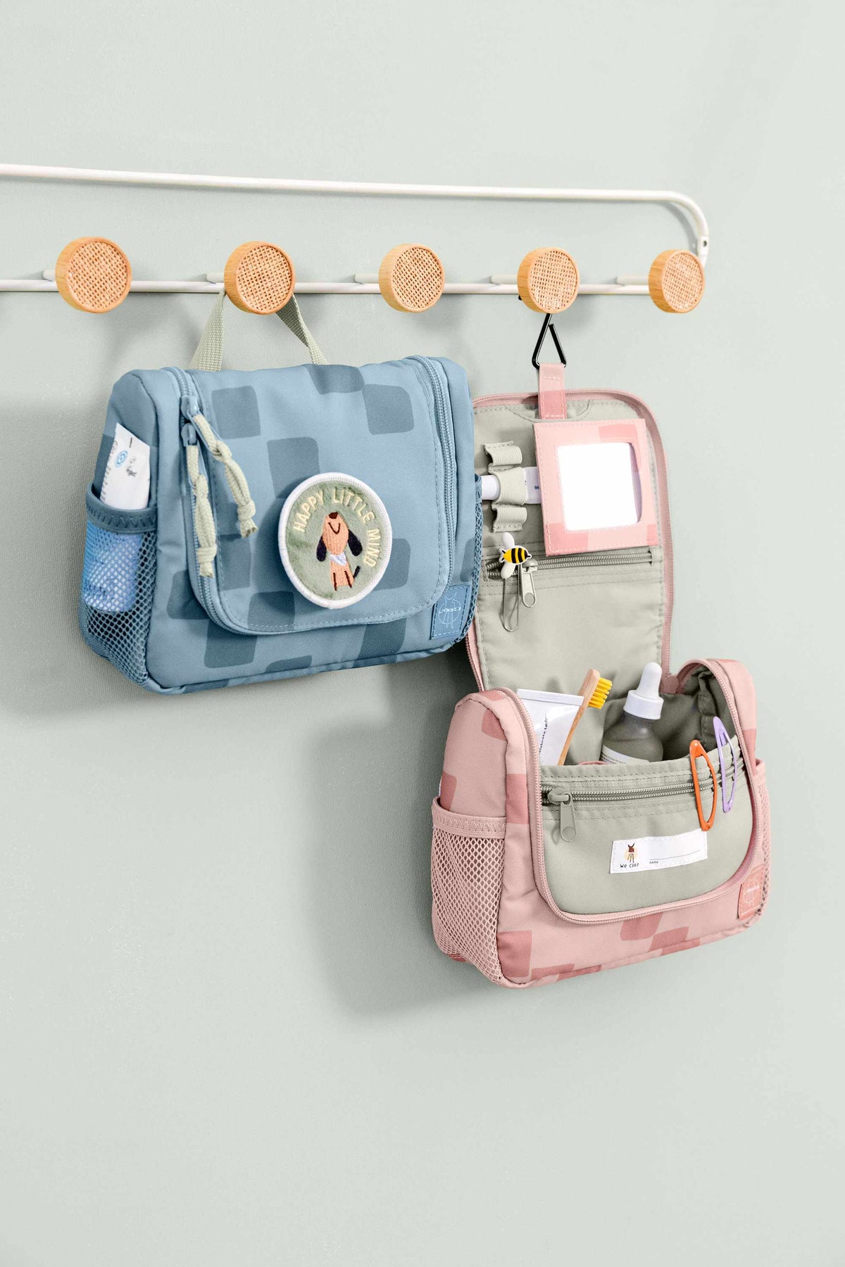 Lassig Mini Washbag – Pattern Party Collection - Blue