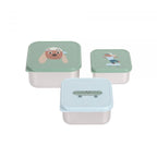 Lassig Stainless Steel Snack Boxes, Set of 3 – Tiny Team Dog