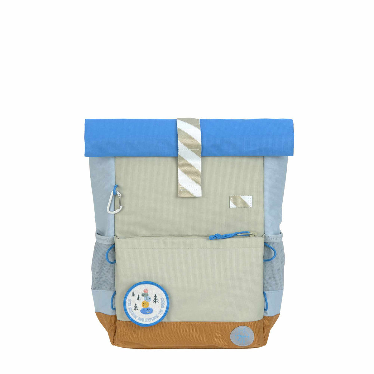 Lassig Medium Rolltop Backpack – Sunny Explorer Collection - green/blue