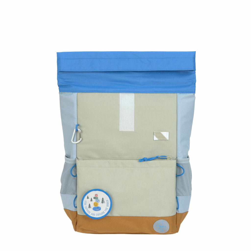 Lassig Medium Rolltop Backpack – Sunny Explorer Collection - green/blue