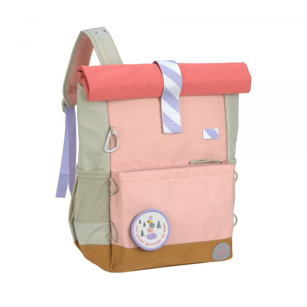 Lassig Medium Rolltop Backpack – Sunny Explorer Collection - rose/pink