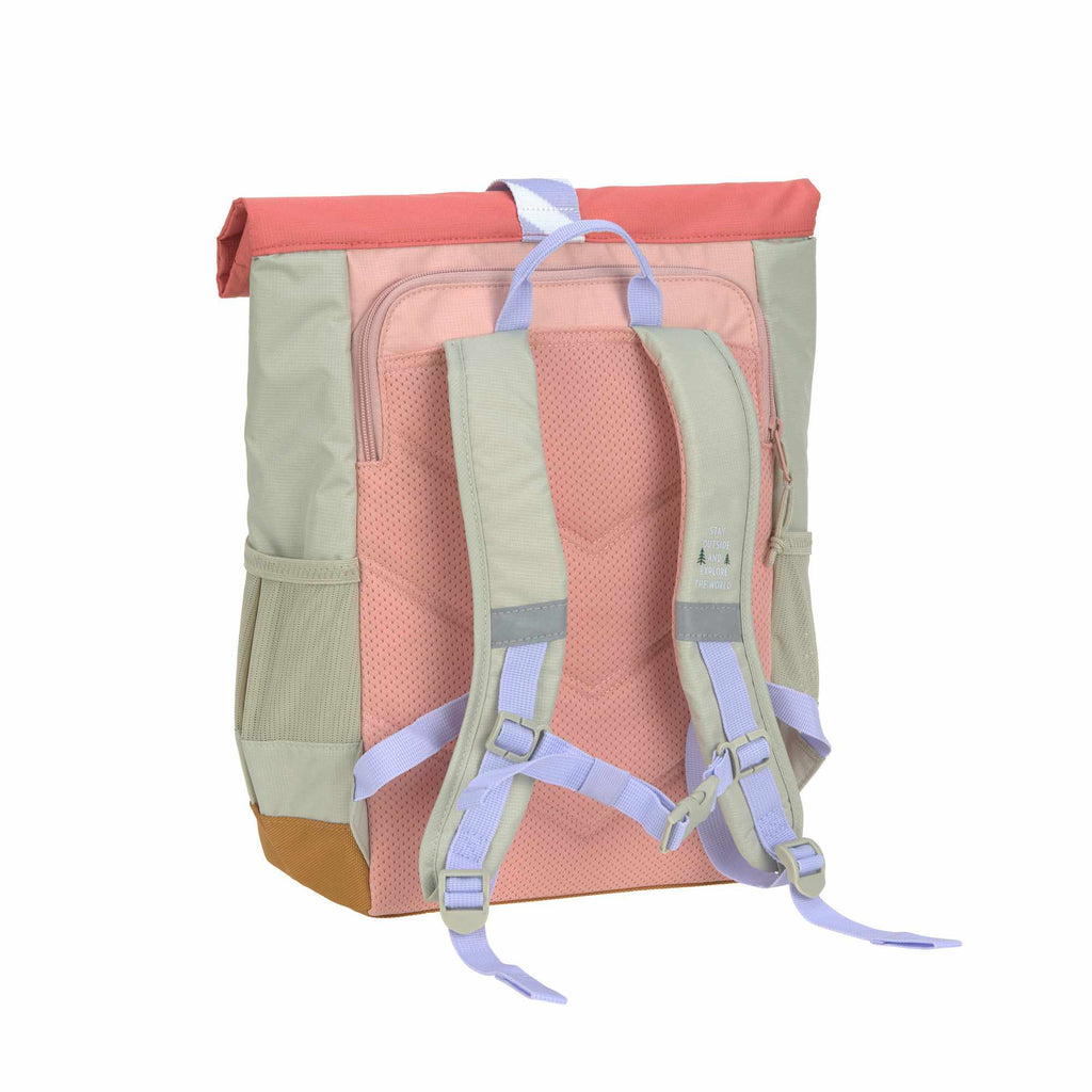 Lassig Medium Rolltop Backpack – Sunny Explorer Collection - rose/pink