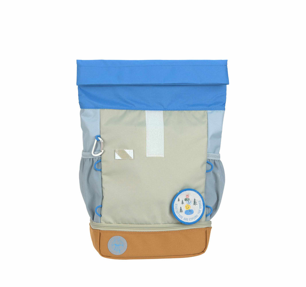 Lassig Mini Rolltop Backpack – Sunny Explorer Collection - green/blue