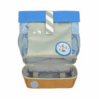Lassig Mini Rolltop Backpack – Sunny Explorer Collection - green/blue