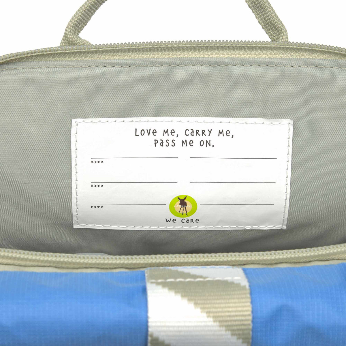 Lassig Mini Rolltop Backpack – Sunny Explorer Collection - green/blue