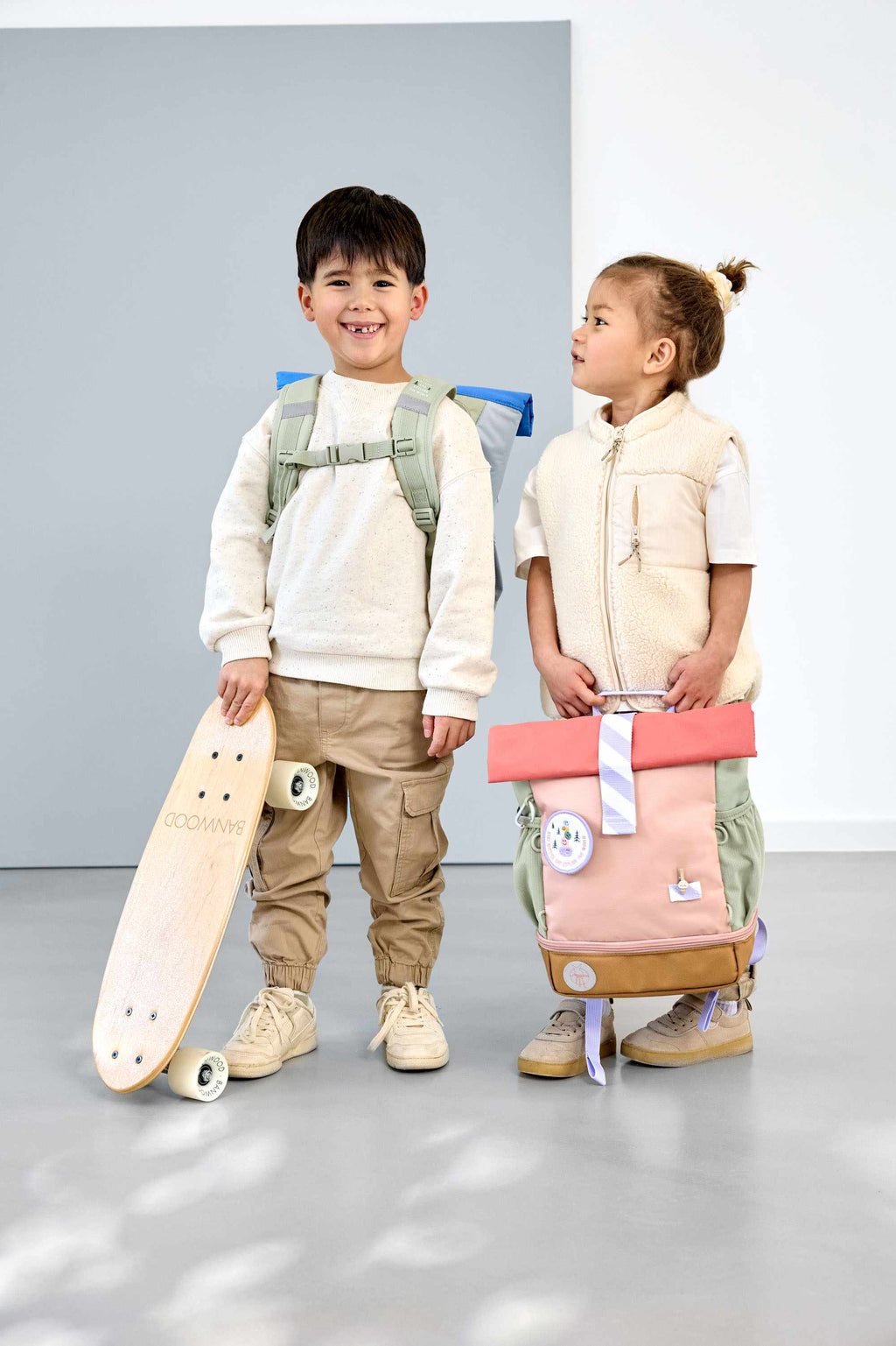 Lassig Mini Rolltop Backpack – Sunny Explorer Collection - rose/pink