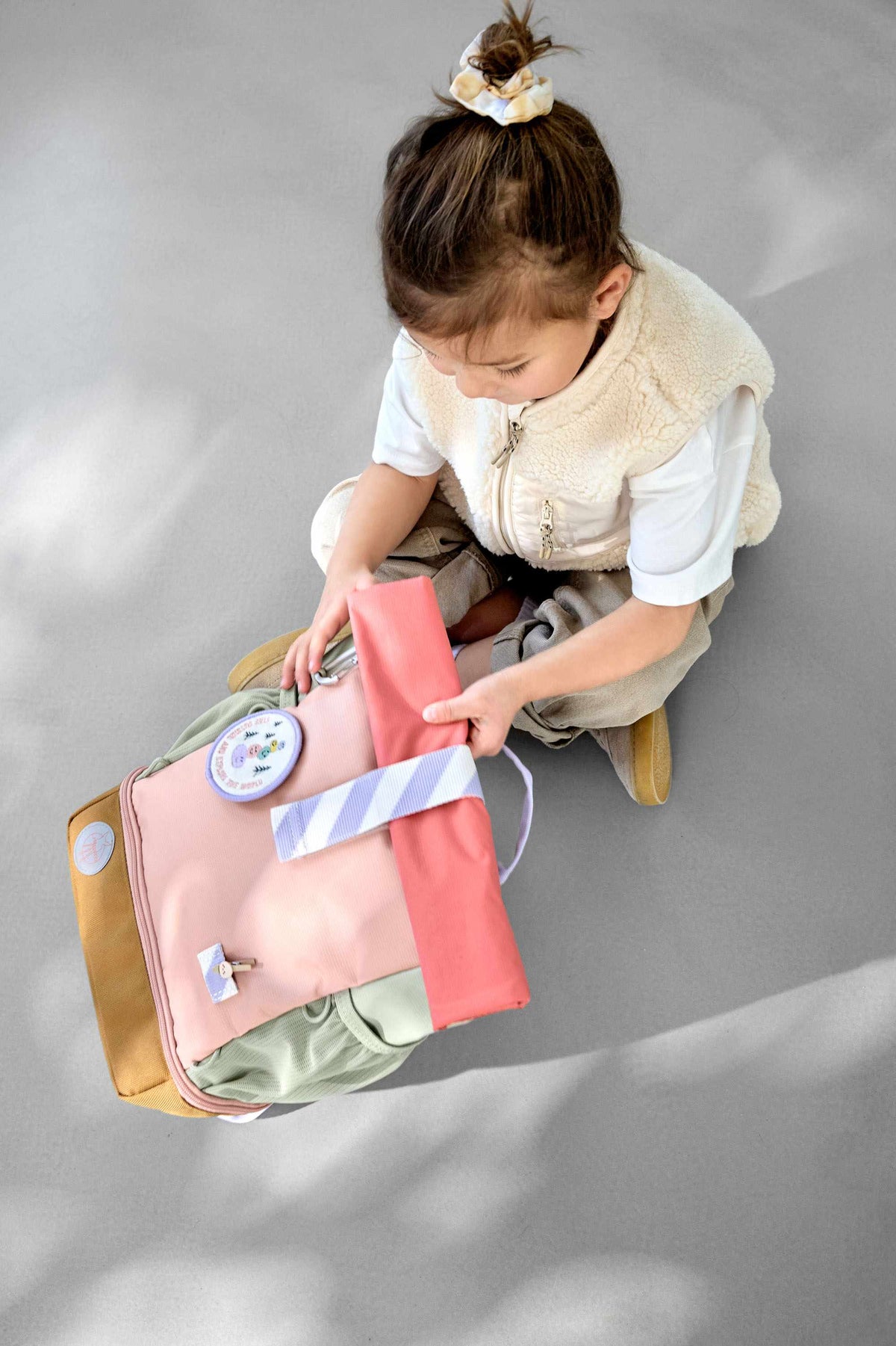 Lassig Mini Rolltop Backpack – Sunny Explorer Collection - rose/pink