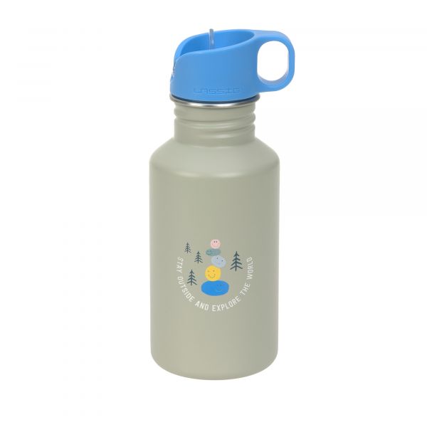 Lassig Stainless Steel Bottle – Sunny Explorer Collection - green/blue