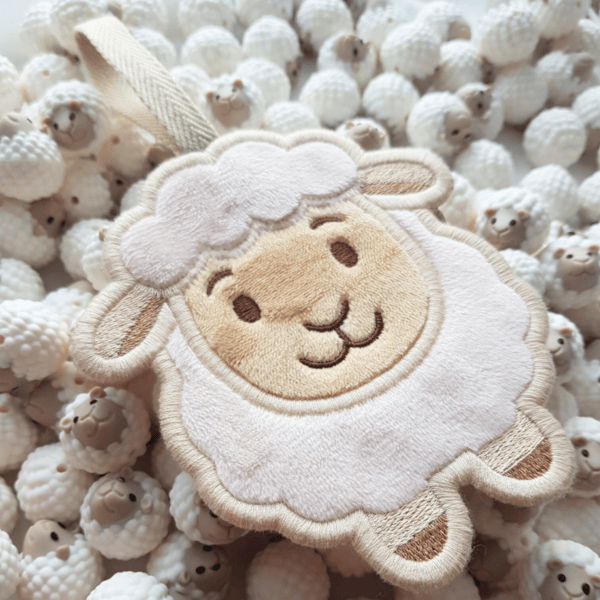 Chewies and More Sheep Pacifier Cloth