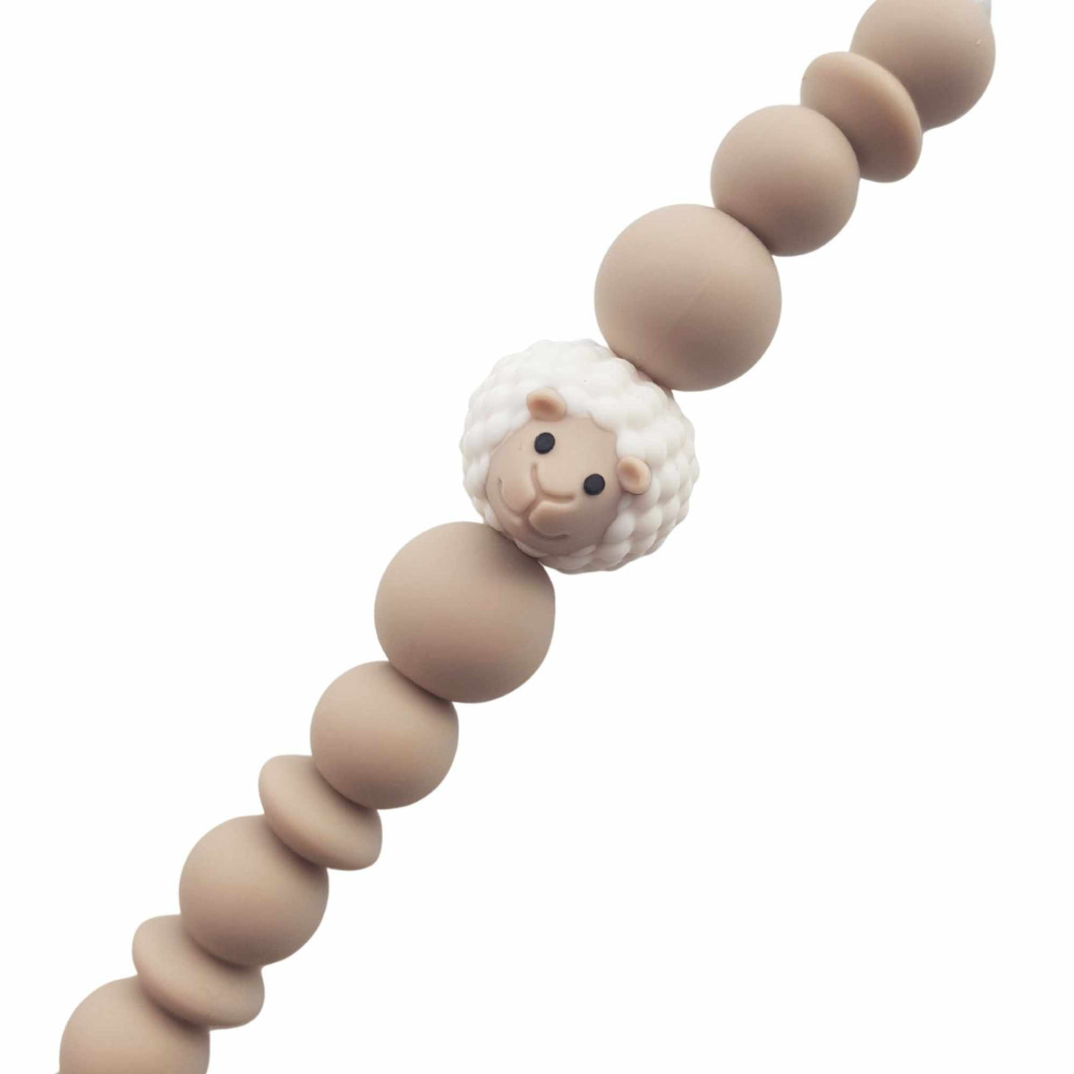 Chewies and More Clip Silicone Sheep – White Wool