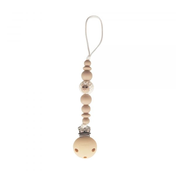 Chewies and More New Born Clip - Greige wool