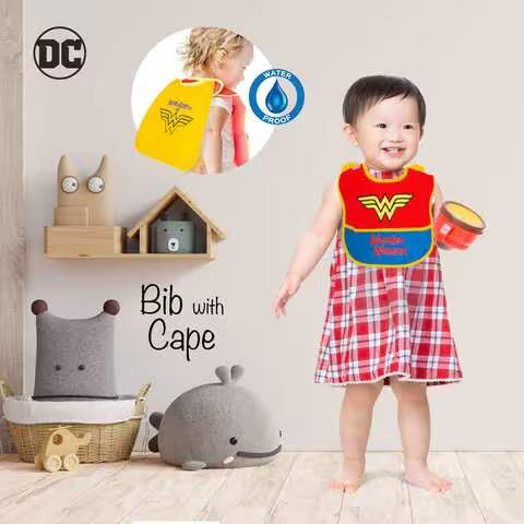Disney Wonderwoman PO1 Bib with Cape Infants