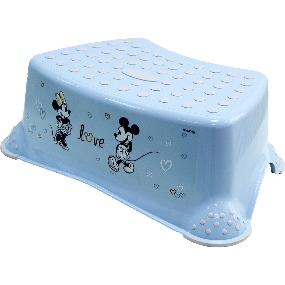 Keeeper Disney-Step Stool With Anti-Slip Function - Minnie Mickey Blue 40 x 28 x 14