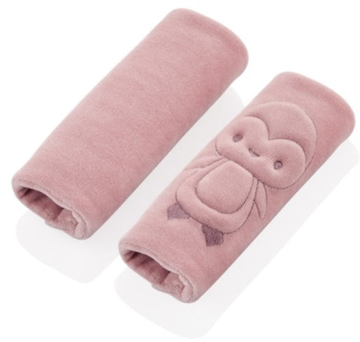 بيبي جيم_ حامي الرقبة وحزام الأمان للأطفال _ وردي