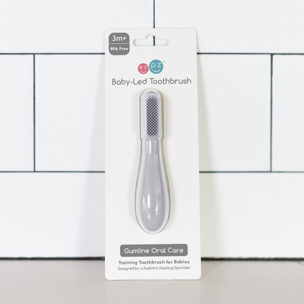 Ezpz Baby-Led Toothbrush - Pewter