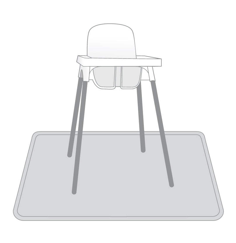 Bapron Baby Light Grey Minimalist