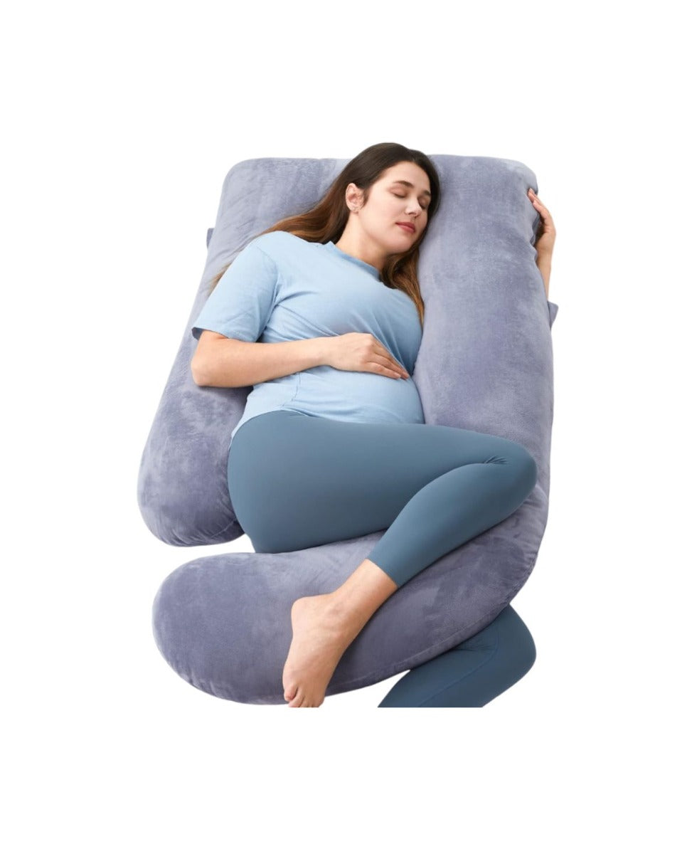 Momcozy Pregnancy Pillows for Sleeping, U Shaped Full Body Maternity Pillow with Removable Cover1