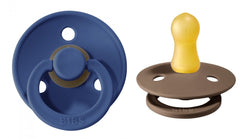 Bibs Pacifier Size 1 - Baby 0 -6M (2pcs) Midnight/Dark Oak