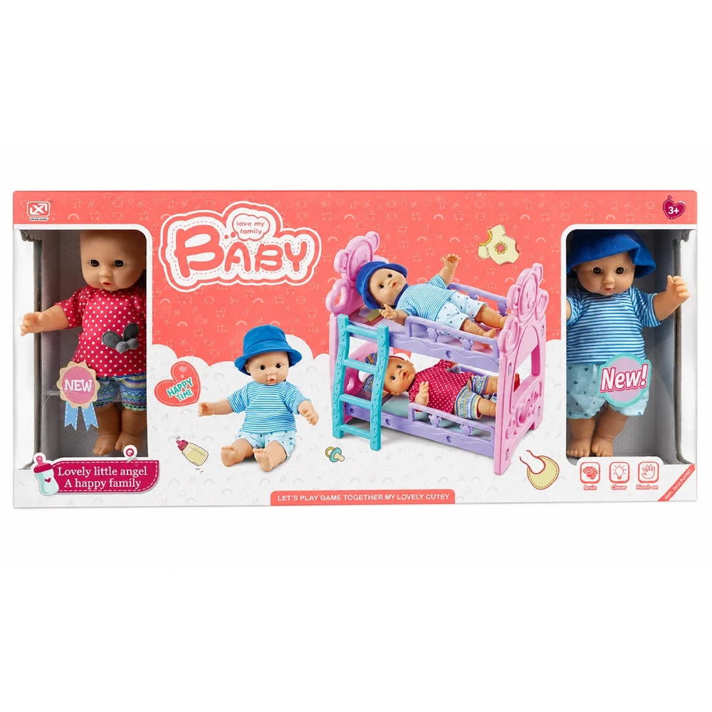 2 Baby with Double Bed