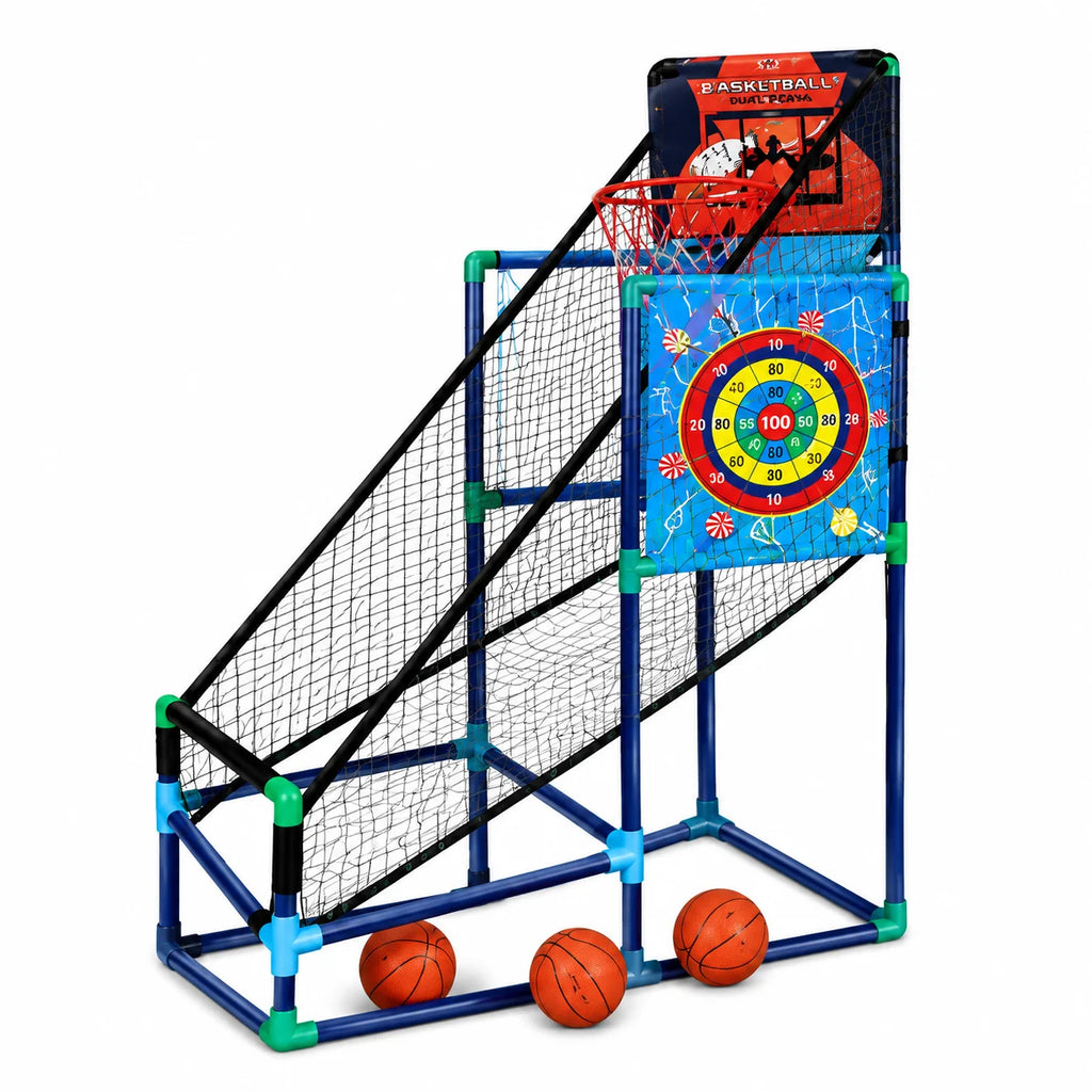 2-in-1 Basketball Arcade Hoop – 135cm