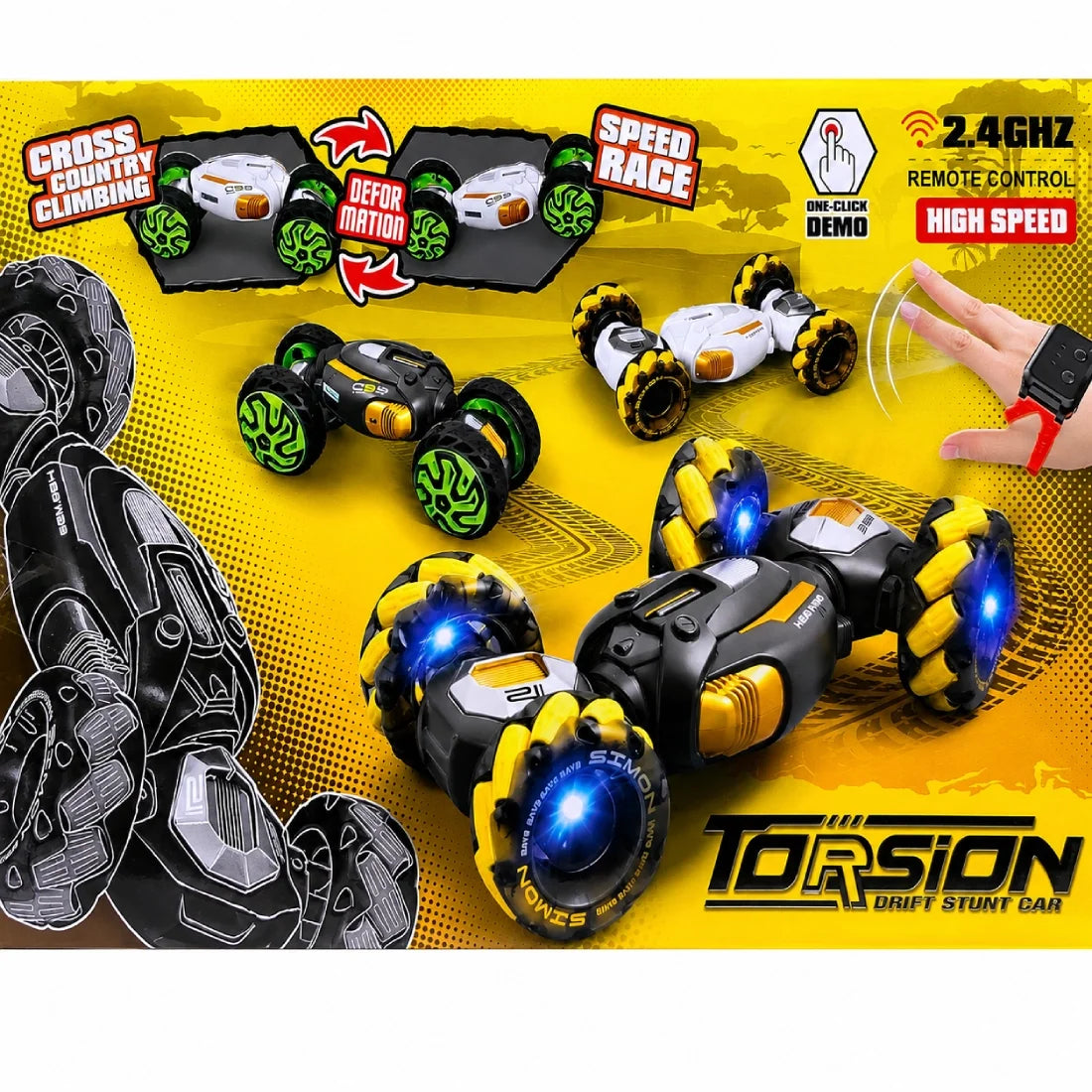 2 in 1 fast Racing Stunt Car