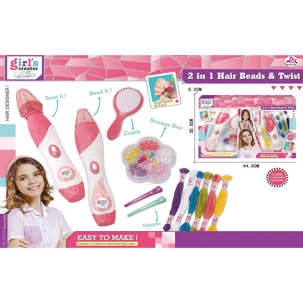 Kids Hair Braider Gems Styling Set 1 Piece Beauty Toy