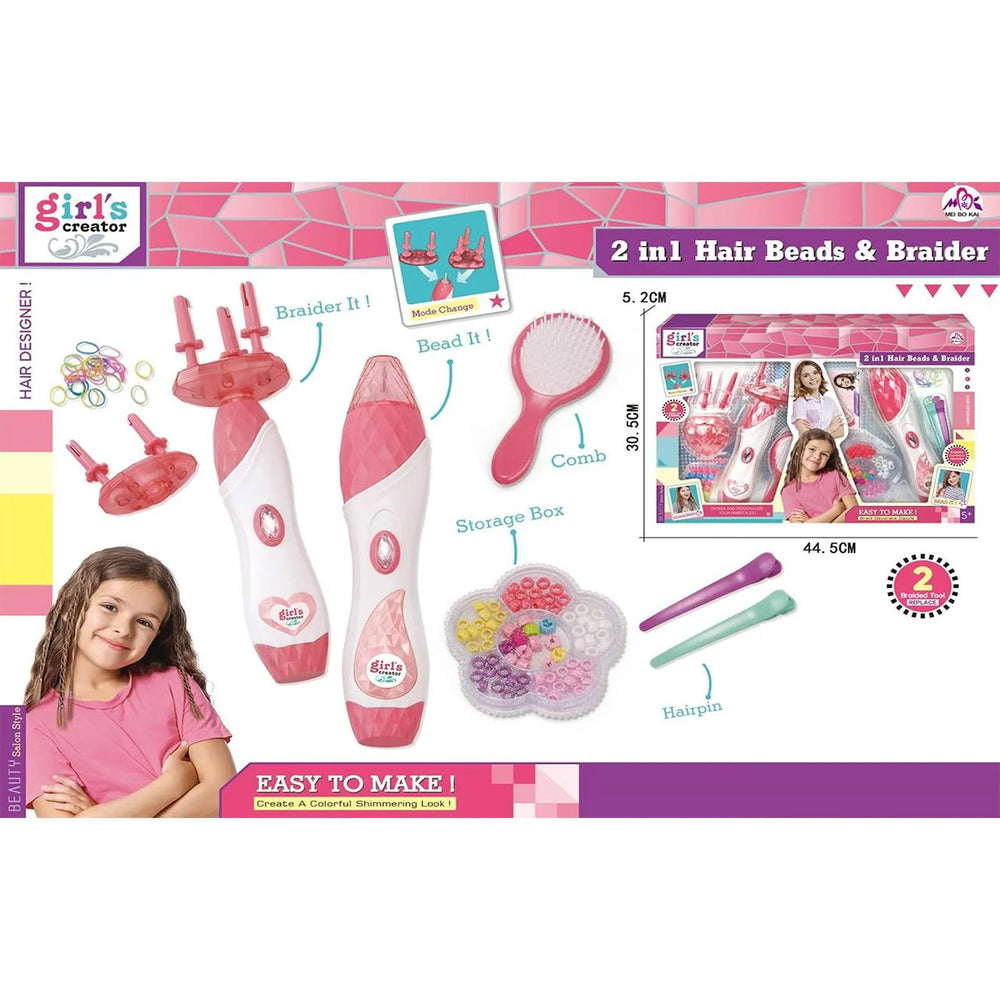 Kids Hair Braider Beading Set 1 Piece Fashion Toy