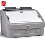 Step2 2-IN-1 TOY BOX & ART LID (GREY) - Kraft Carton