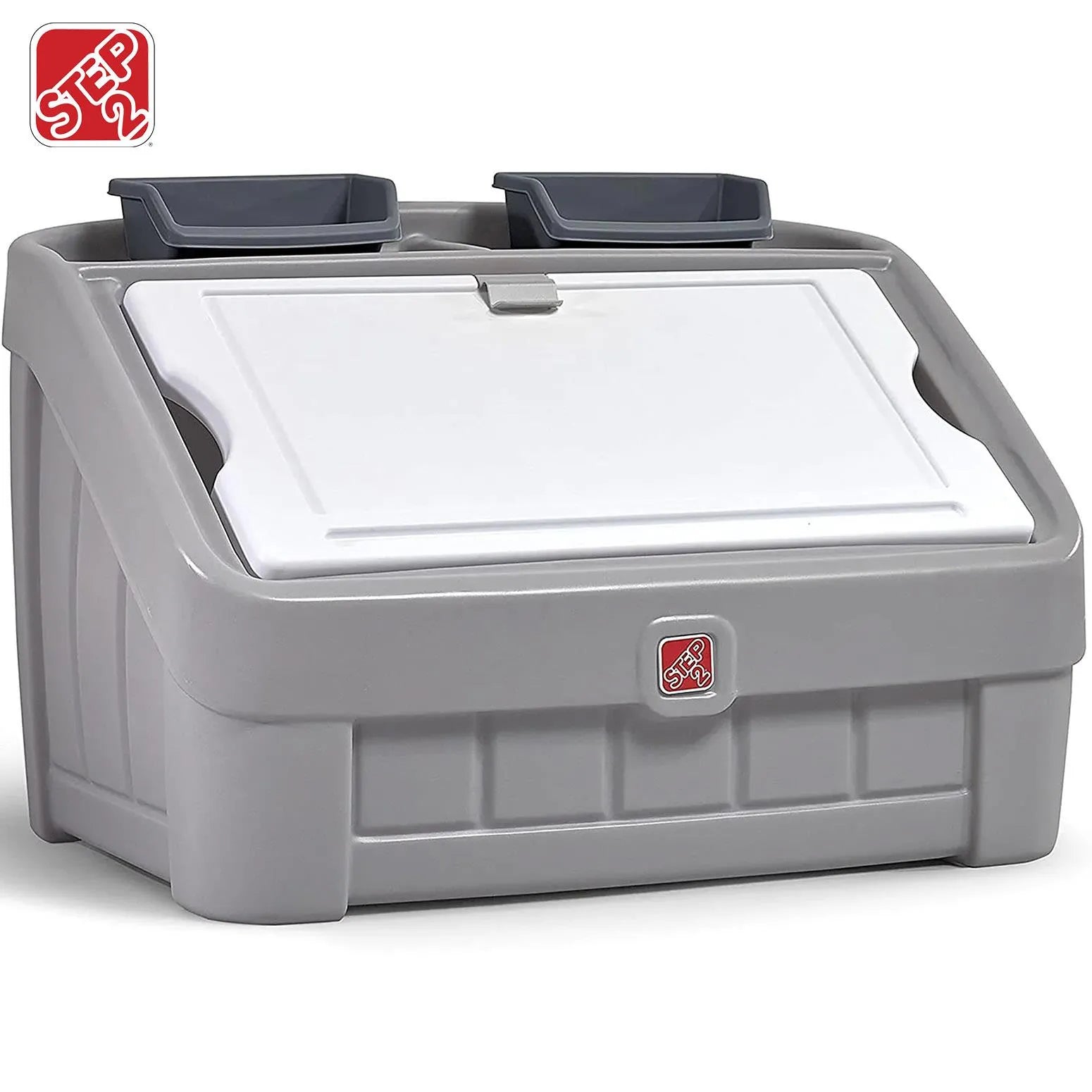 Step2 2-IN-1 TOY BOX & ART LID (GREY) - Kraft Carton