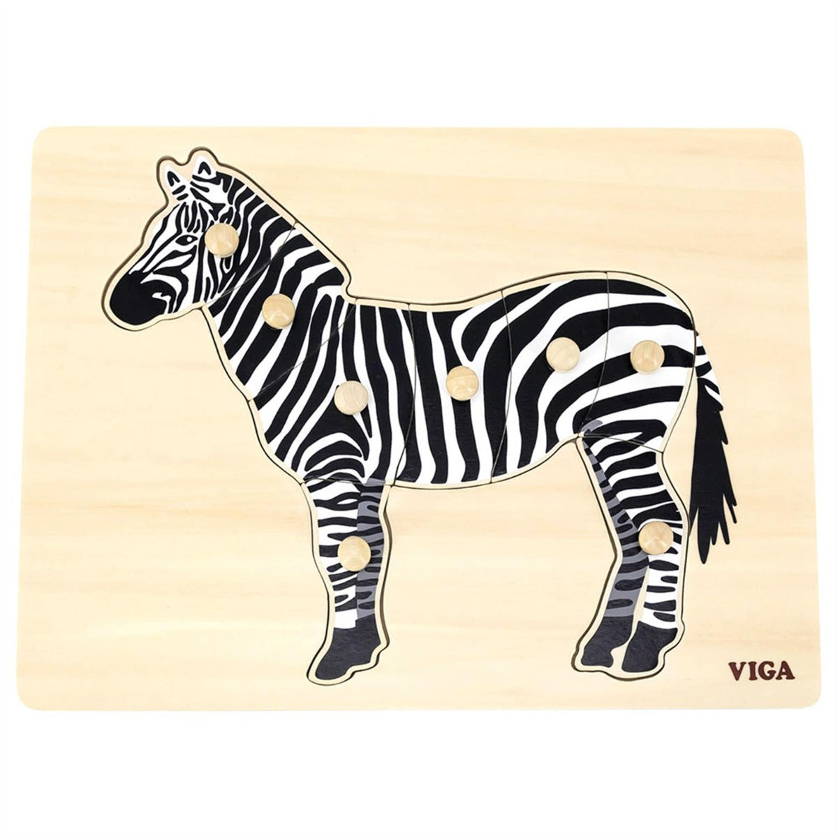 Viga Montessori Puzzle Zebra