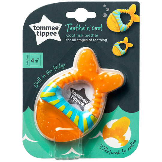 Tommee Tippee Teethe n Cool Waterfilled Teether, (4 months +) - Orange
