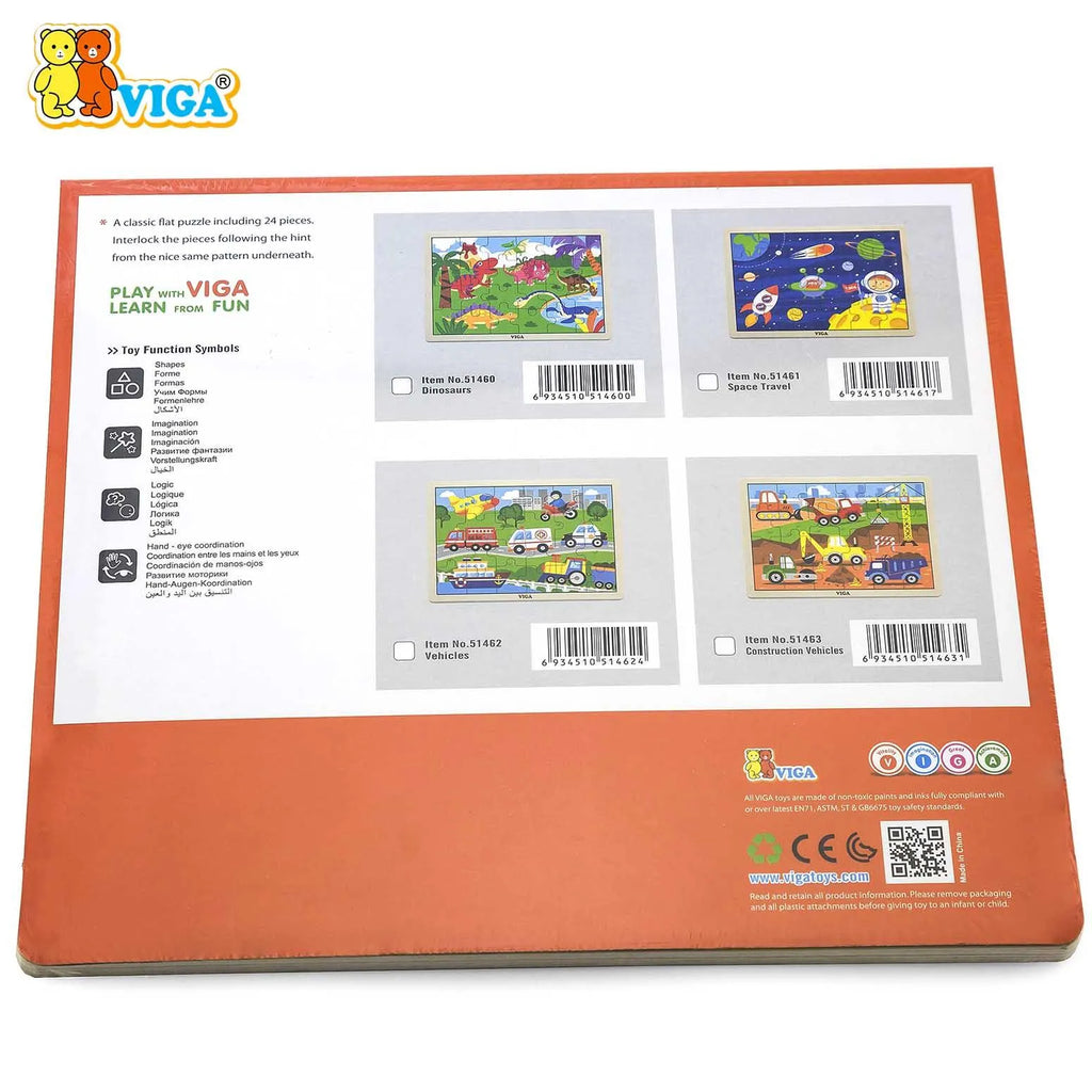 24 pcs Puzzle - Transportation