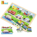 24 pcs Puzzle - Transportation
