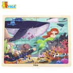 24-Piece Wooden Jigsaw Puzzle - Sea Secret
