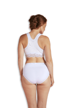 كاريويل- حمالة صدر للنوم والرضاعة كروس أوفر – أبيض- ميديام