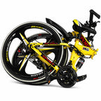 26 Inch Foldable Mountain Bike 21 Speed Dual Suspension Bicycle