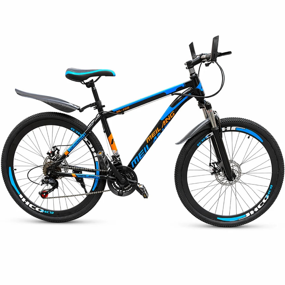 26 Inch Mountain Bike 21 Speed Dual Suspension Splash Guard