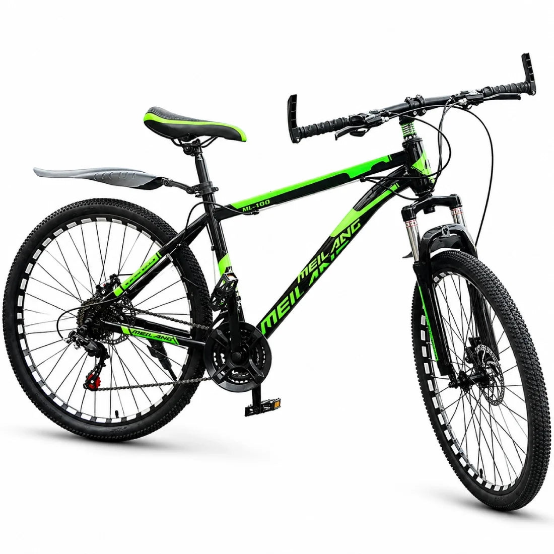 26 Inch Mountain Bike 21 Speed Dual Suspension Splash Guard