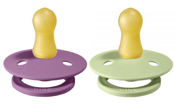 Bibs Pacifier Size 1 - Baby 0 -6M (2pcs) Lavender/Pistachio