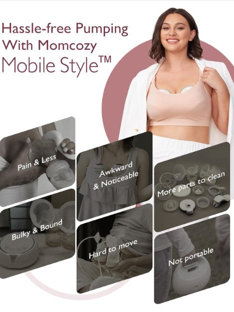 Momcozy Mobile Style™ Hands-free Double Breast Pump M6