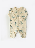 Kitikate ORGANIC PREMIUM TOUCAN WITH BIB ROMPER NATURAL