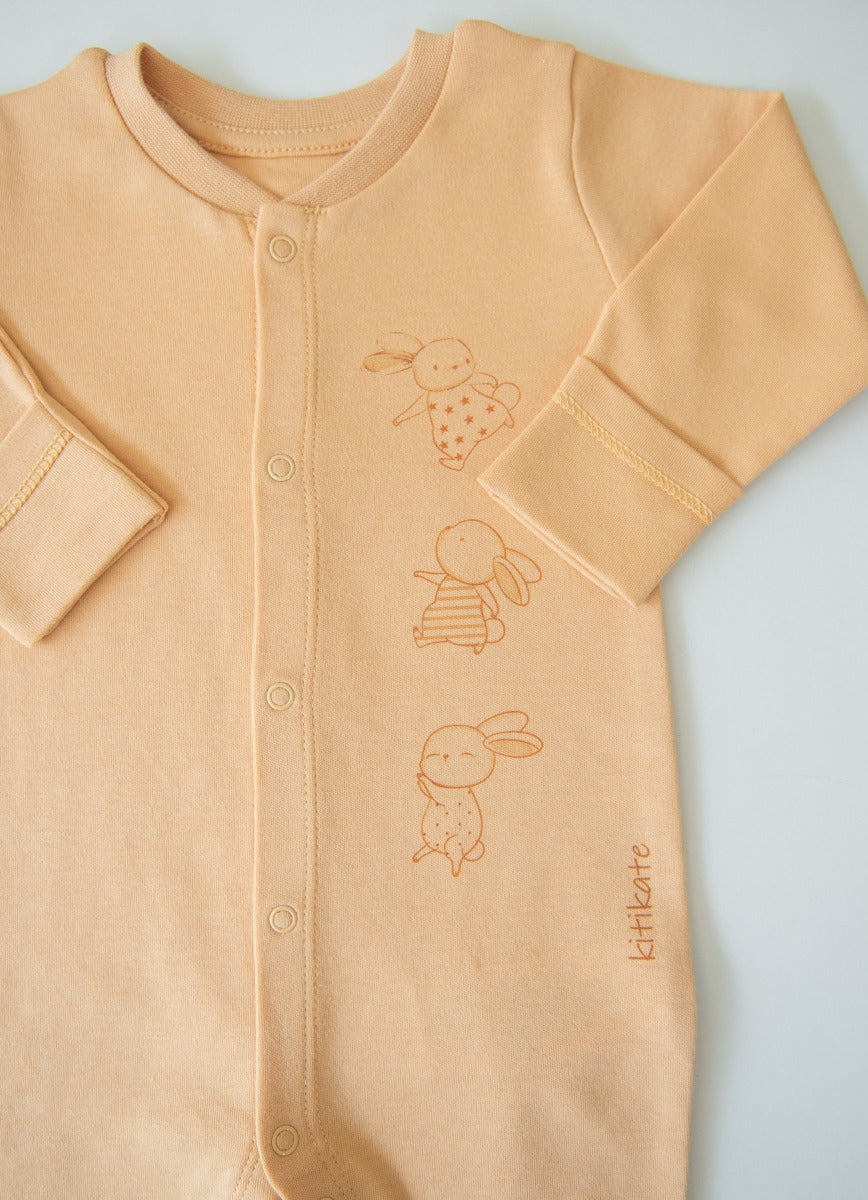Kitikate ORGANIC ROMPER 0-1month CINNAMON
