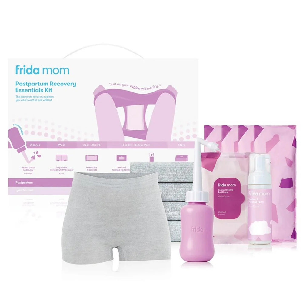 Frida mom Postpartum Recovery Essentials Kit with Peri Bottle  INCLUDES: 1 Upsidedown Peri Bottle,