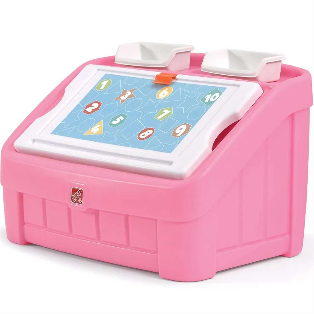 Step2 2IN1 TOY BOX & ART LID (PINK)